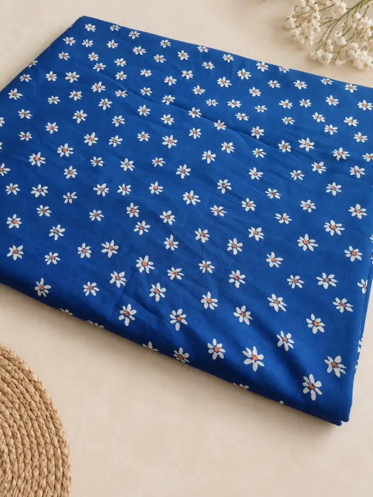 Royal Blue Namaz Chadar (100% Pure Lawn)