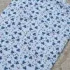 Sky Blue Namaz Chadar with Dark Blue Floral Print